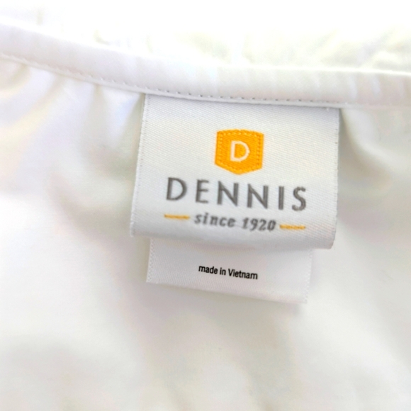 NWOT DENNIS UNIFORM Girls Peter Pan Collar Blouse Size 4 White Short Sleeve - Picture 3 of 5